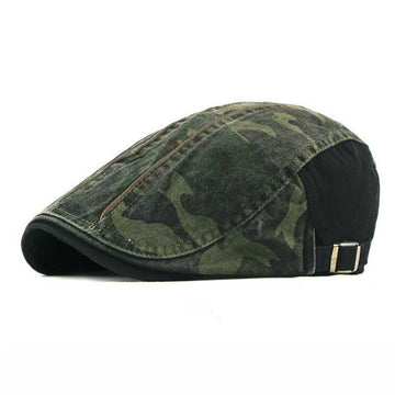 "Miller" Camouflage Cotton Flat Cap